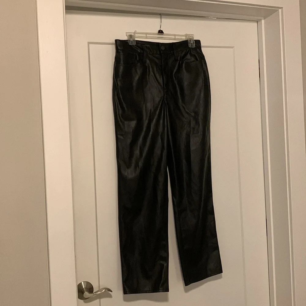 Madewell The Perfect Vintage Straight Leather Pant. Size 29. - Picture 4 of 8